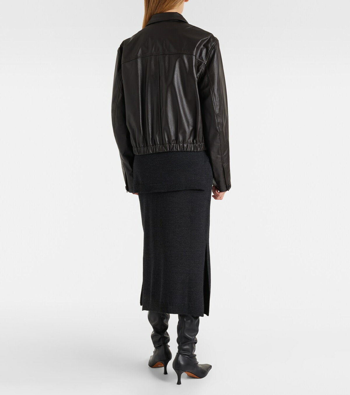 Lemaire Wool-blend midi skirt