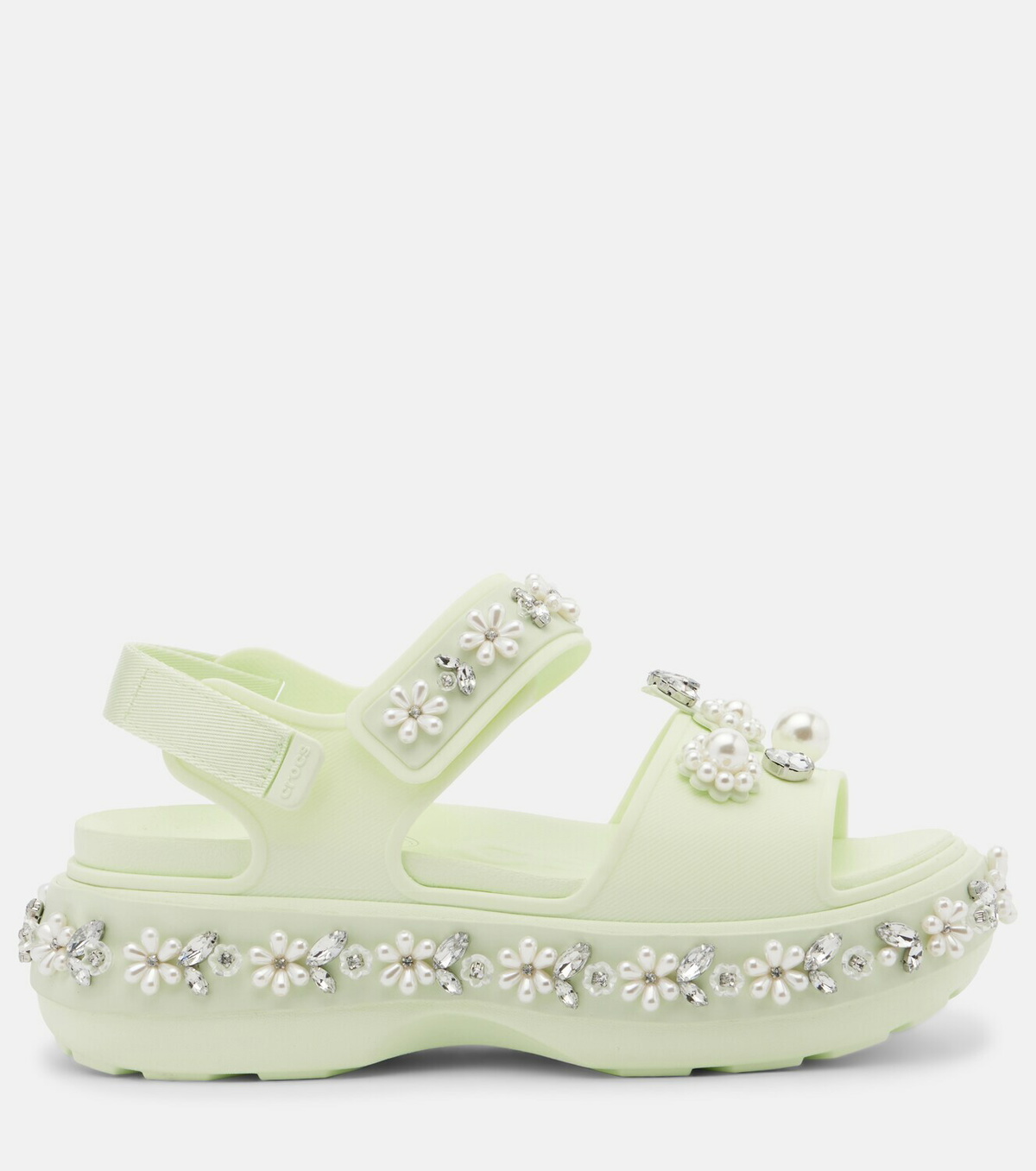 Simone Rocha x Crocs embellished platform sandals