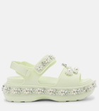 Simone Rocha x Crocs embellished platform sandals