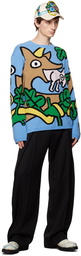 Walter Van Beirendonck Blue Wisdom Sweater