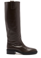 Aeyde Henry Knee-high Leather Boots Brown