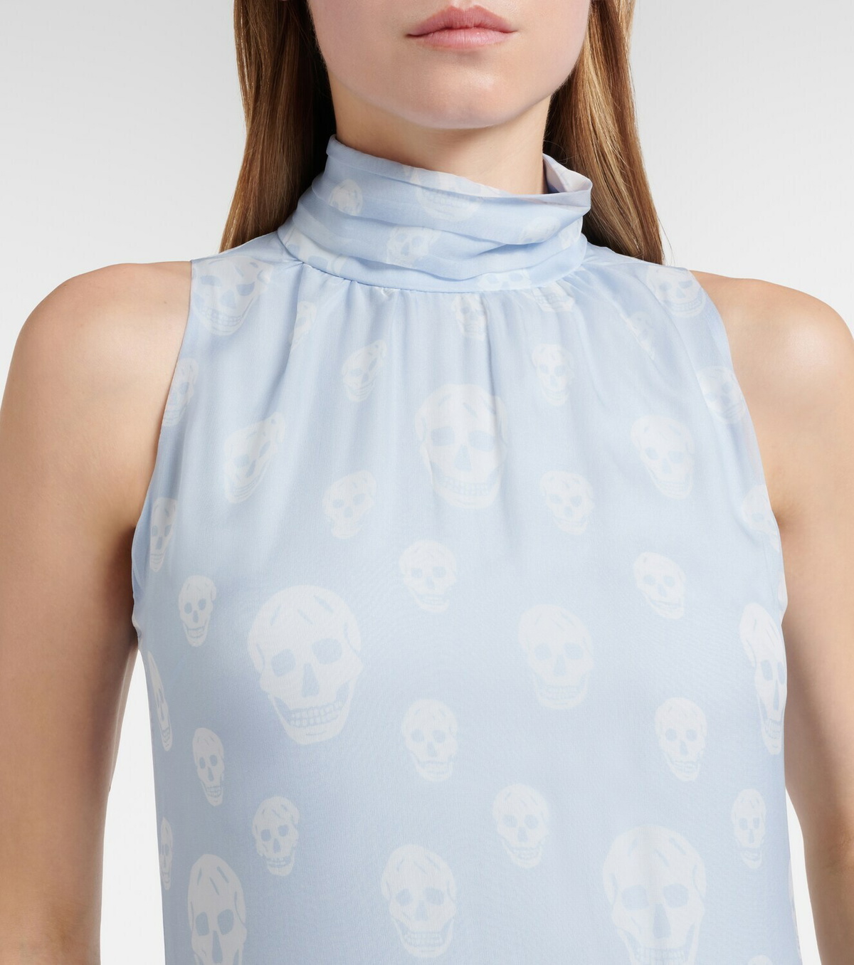 McQueen Polka-dot silk gown