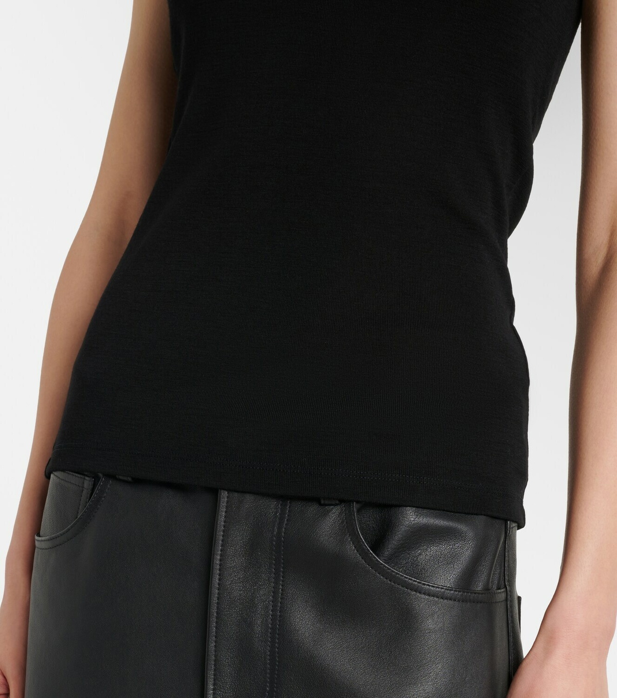 Róhe Ribbed-knit wool tank top