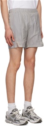 Saul Nash Gray Pleated Shorts