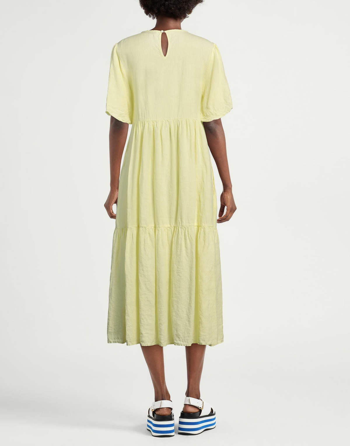 Peserico Womens Midi dress in Yellow
