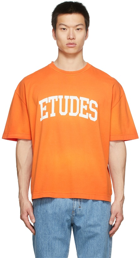 Photo: Études Orange Spirit 'Études' University T-Shirt