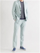GIORGIO ARMANI - Slim-Fit Silk-Blend Twill Suit Jacket - Blue