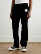 SAINT MXXXXXX - Lastman Bootcut Cotton-Blend Velour Track Pants - Black