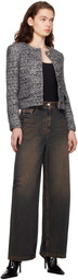Juun.J Blue Loose Fit Dirty Washed Jeans