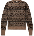Massimo Alba - Cashmere, Mohair and Silk-Blend Jacquard Sweater - Brown