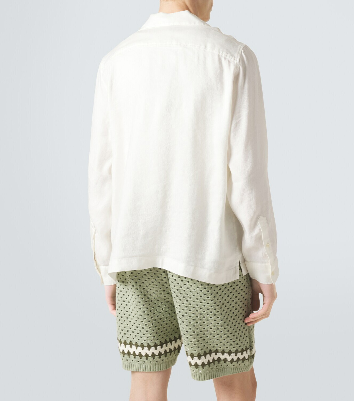 Frescobol Carioca Safra linen-blend shirt