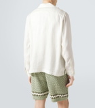 Frescobol Carioca Safra linen-blend shirt
