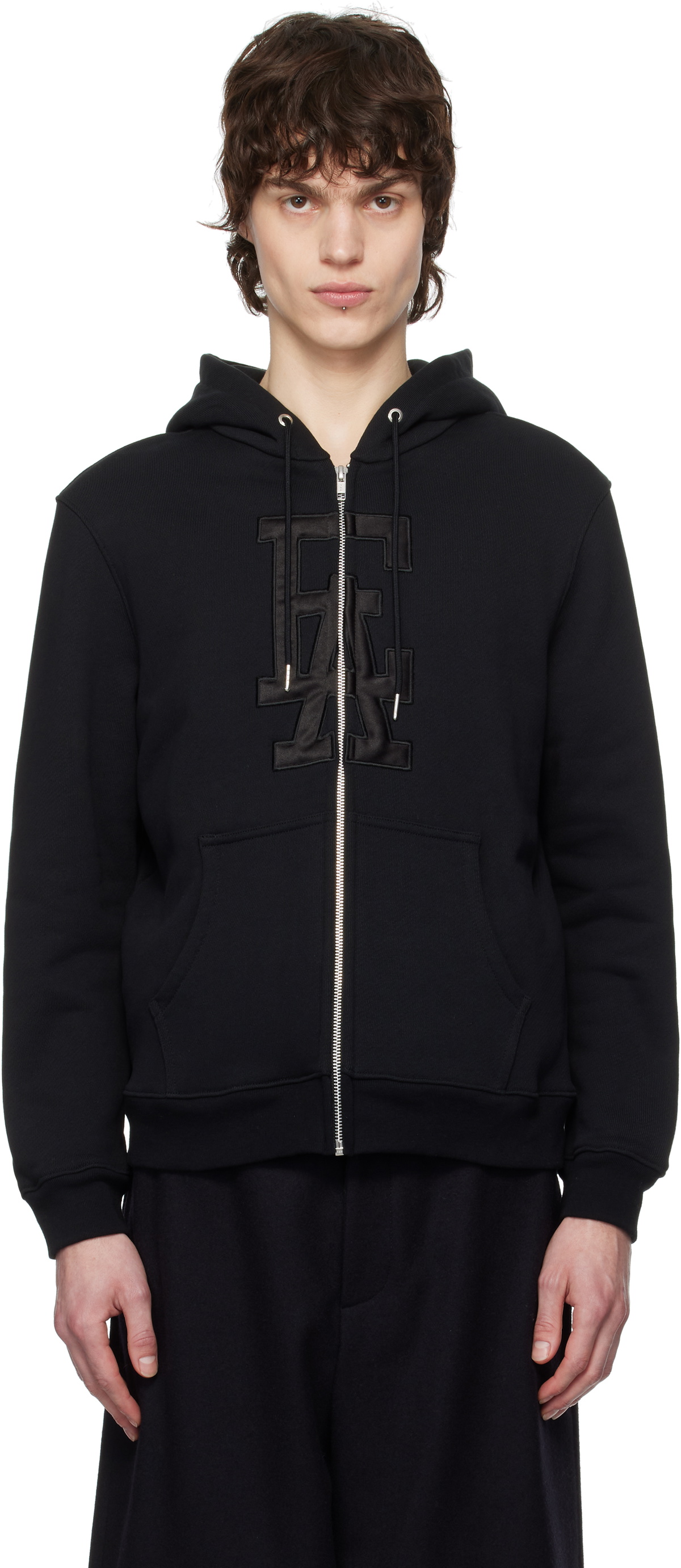 AARON ESH Black Tied Hoodie Aaron Esh