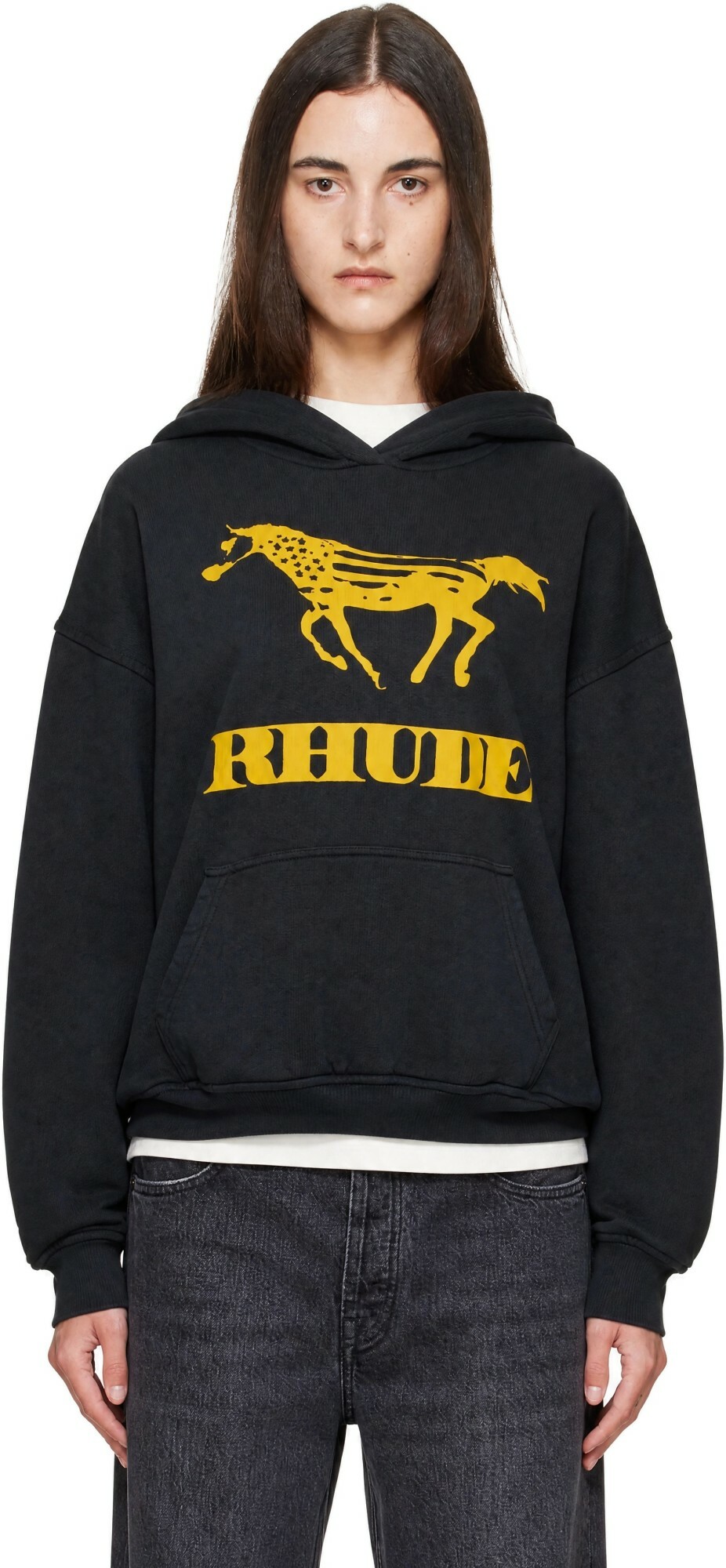 Rhude Black Dinero Hoodie