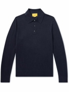 Guest In Residence - Airy Cashmere Polo Shirt - Blue