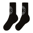 Burberry Black Intarsia Logo Socks