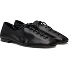 HEREU Black Plegada Shiny Oxfords