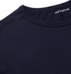 nonnative - Logo-Embroidered Cotton-Jersey T-Shirt - Navy