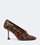 Proenza Schouler Tee snake-effect leather pumps