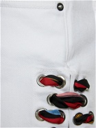 PUCCI Denim Mini Shorts with foulard Laces