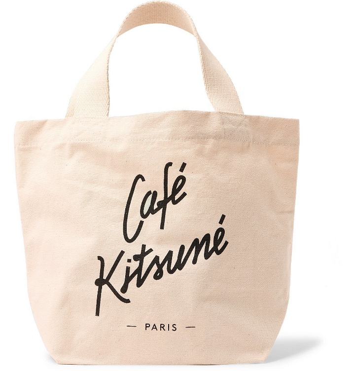 Photo: Café Kitsuné - Logo-Print Cotton-Canvas Tote Bag - Neutrals