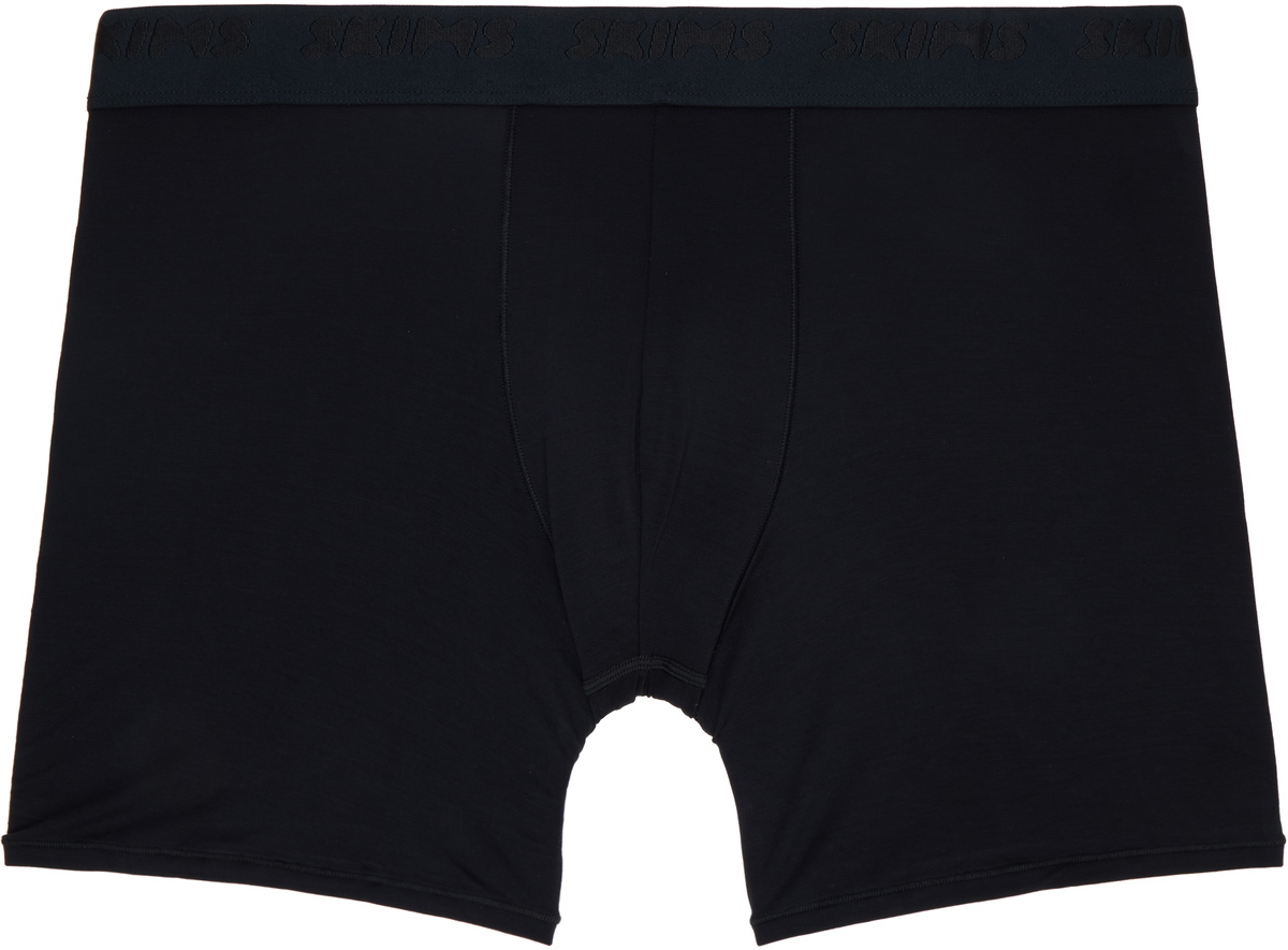 SKIMS Three-Pack Black SKIMS Stretch 5 Boxer Briefs