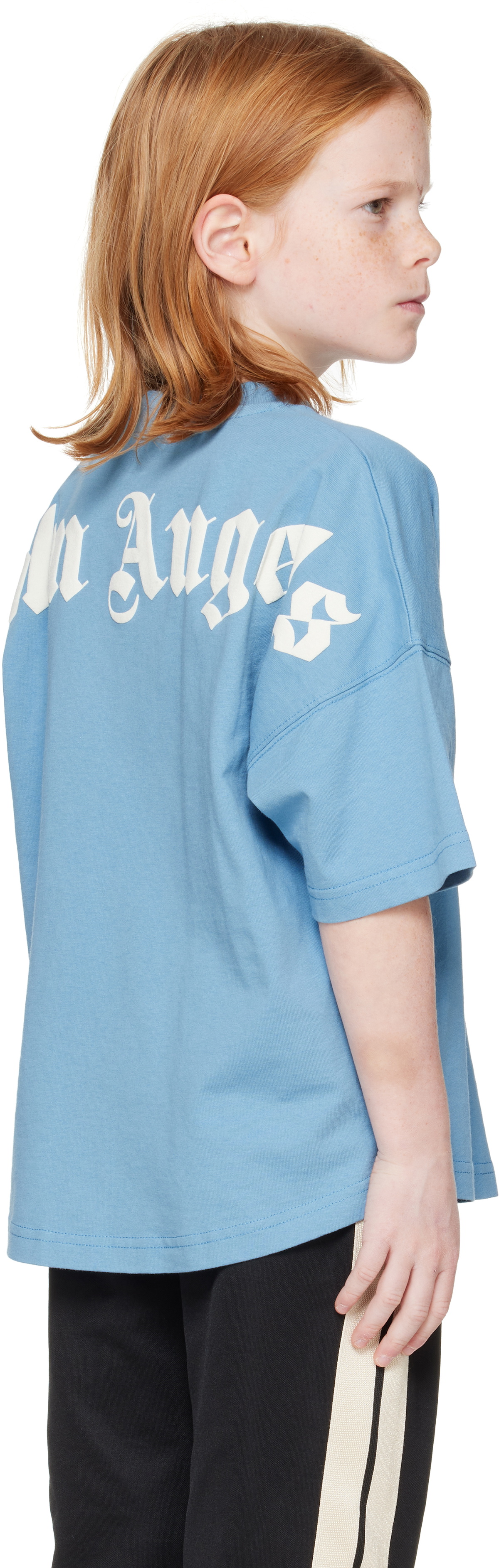 Palm Angels Kids Blue Classic Overlogo T-shirt