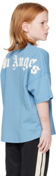 Palm Angels Kids Blue Classic Overlogo T-shirt