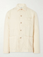 Hartford - Perry Linen and Cotton-Blend Woven Jacket - Yellow