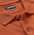 TOM FORD - Slim-Fit Cotton-Piqué Polo Shirt - Red