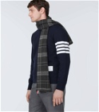 Thom Browne Tartan wool-blend scarf