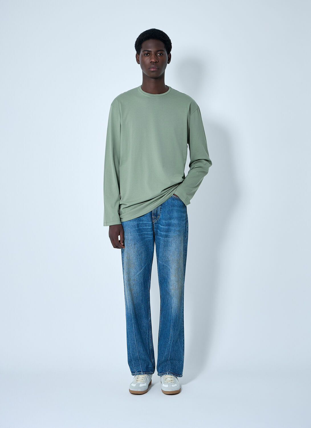 RIER Cotton Long Sleeve T-Shirt