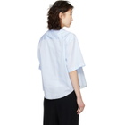 Maison Margiela Blue Short-Sleeved Shirt