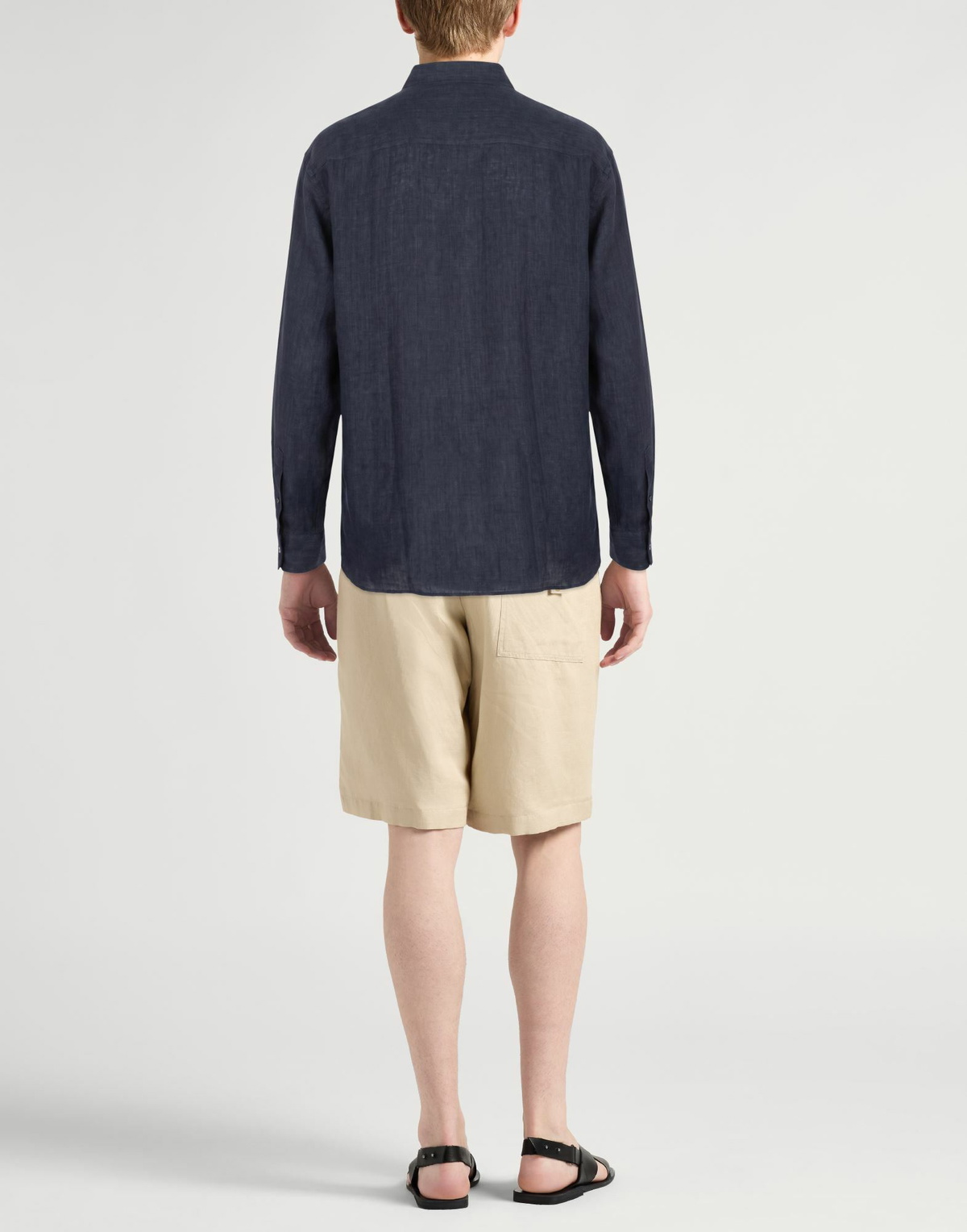Brioni Mens Shirt Midnight in Blue
