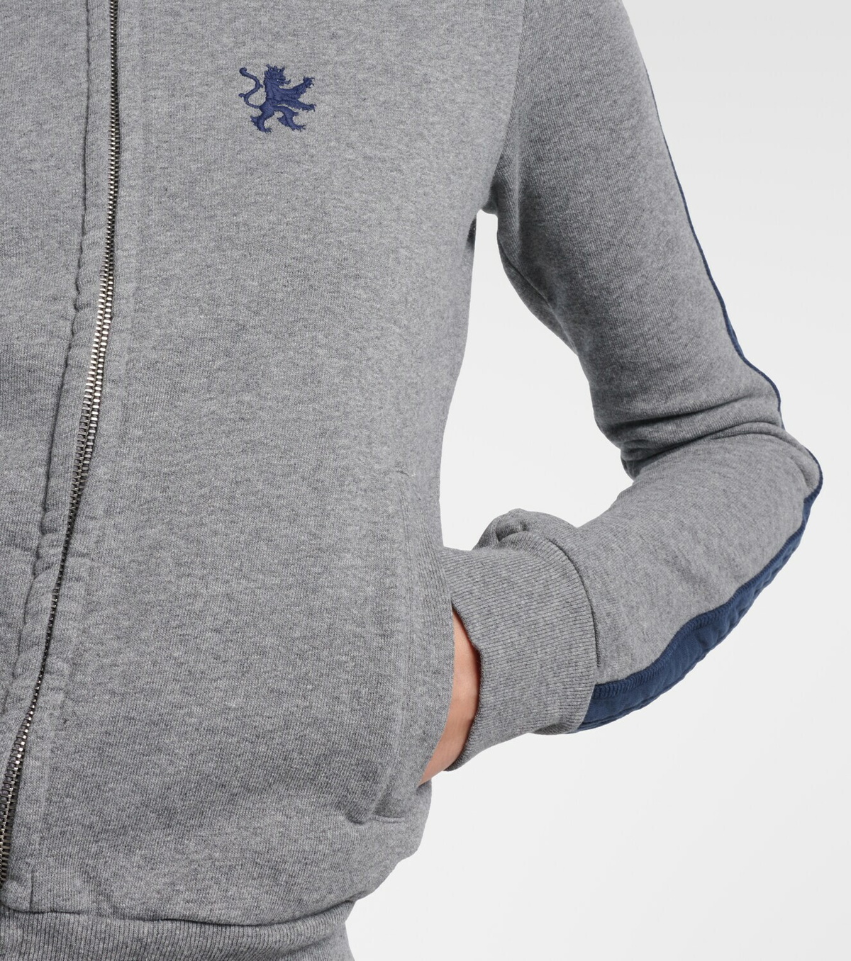 Balenciaga Embroidered cotton zip-up hoodie