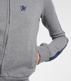 Balenciaga Embroidered cotton zip-up hoodie