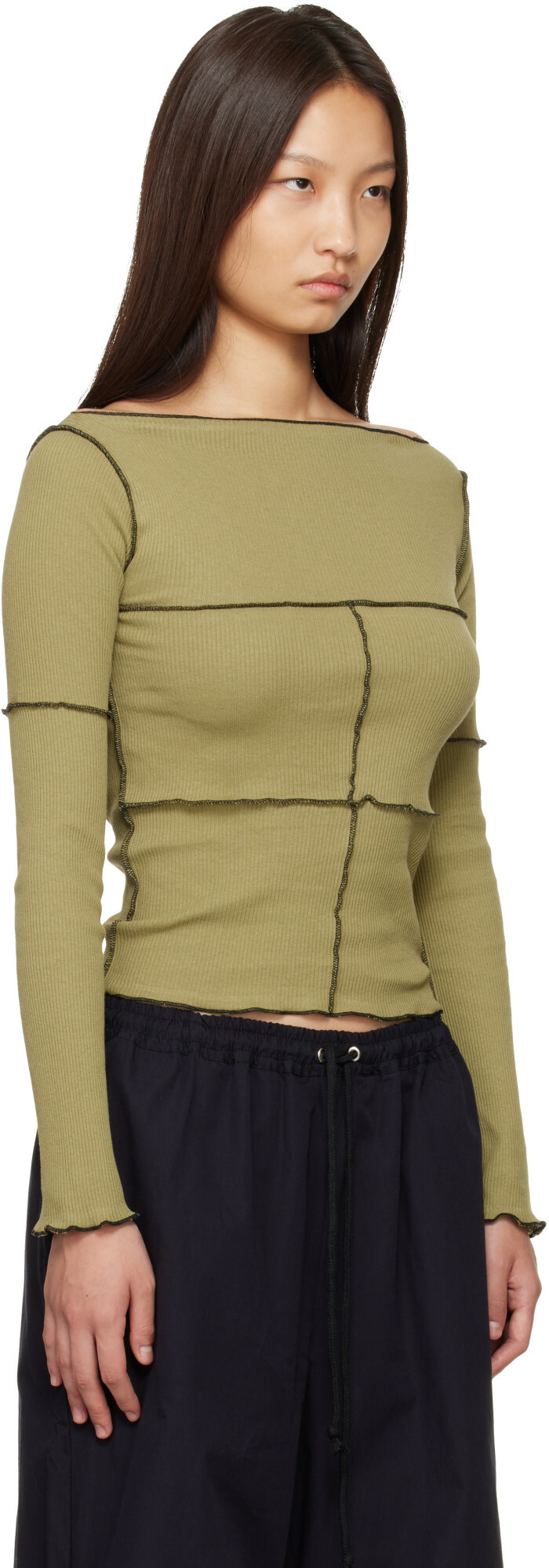 Baserange Green Cinder Long Sleeve T-shirt