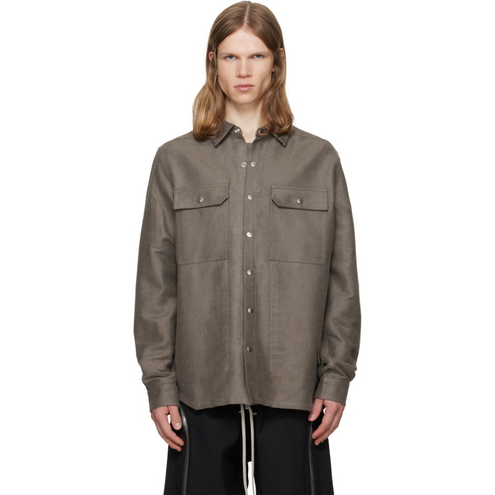 Photo: Rick Owens Gray Tower Overshirt