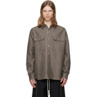 Rick Owens Gray Tower Overshirt