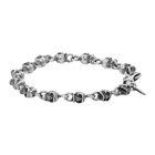 Emanuele Bicocchi Silver Teschini Skulls Bracelet