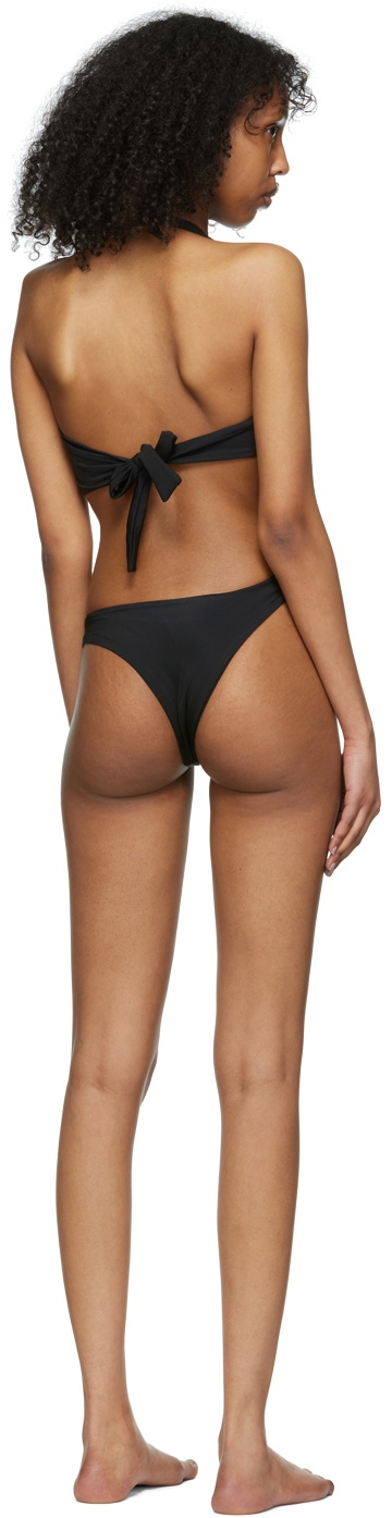 Louisa Ballou Black Recycled Nylon One-Piece Swimsuit