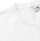 NN07 - Mauro Logo-Print Slub Cotton-Jersey T-Shirt - White