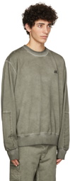 Helmut Lang Khaki Military Sweatshirt