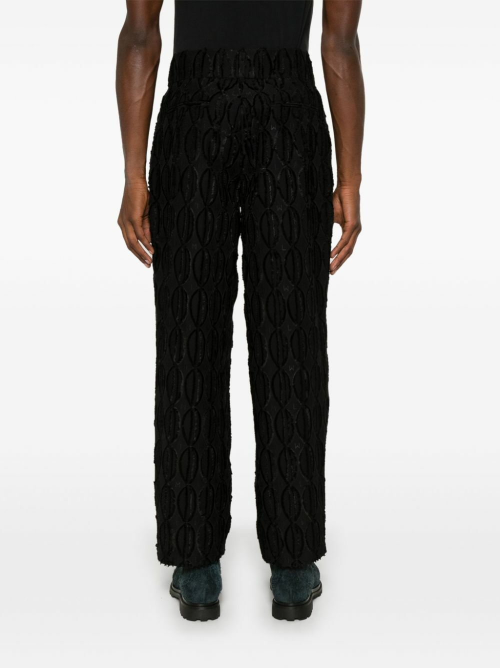 Labrum London Jacquard Straight Trousers