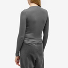 Joah Brown Women's Crew Long Sleeve Top in Smoke