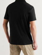 THEORY - Bron Slub Organic Cotton-Jersey Polo Shirt - Black - S