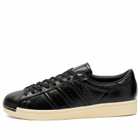 Adidas Superstar Vintage Sneaker in Core Black/Core Black/Warm Vanilla