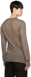 Rick Owens Taupe Basic Long Sleeve T-Shirt
