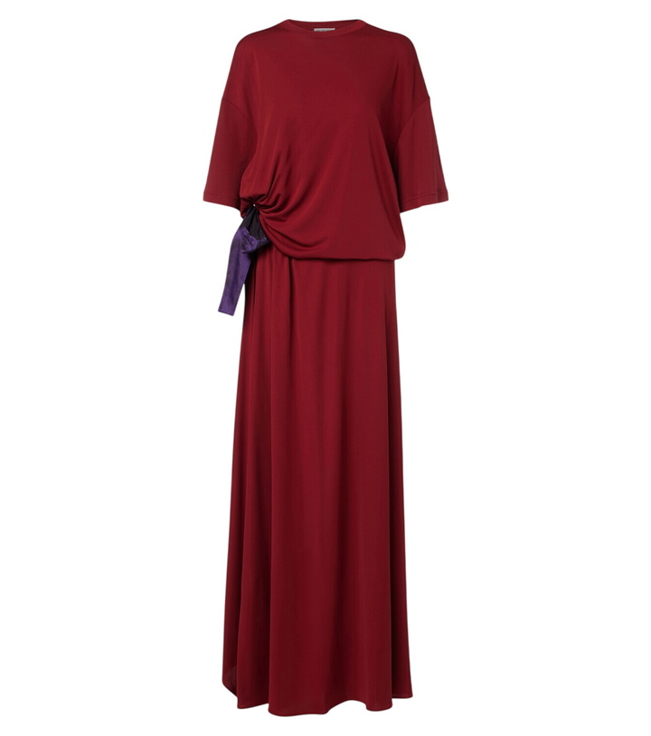 Photo: Balenciaga Bow-detail jersey T-shirt dress