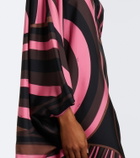 Pucci Iride silk twill kaftan